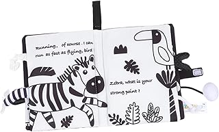 BIUDECO 1Pc Livro De Pano De Cauda Infantil Brinquedos Para Bebês Brinquedo Para Crianças Livro De Pano Leve Durável Livro De Pano Educação Precoce Brinquedo Tridimensional Ensino Precoce