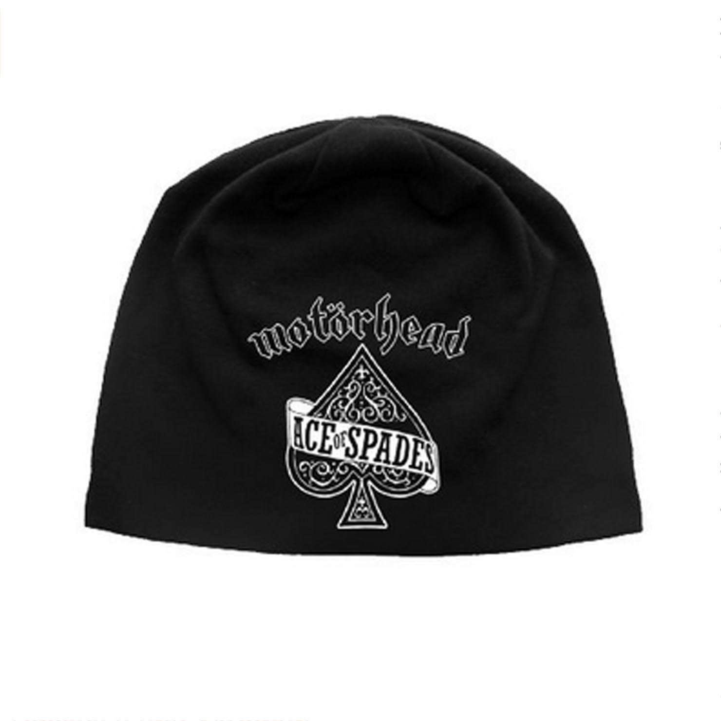 Motörhead Black Motorhead Ace Of Spades Beanie Hat, S-Xxl