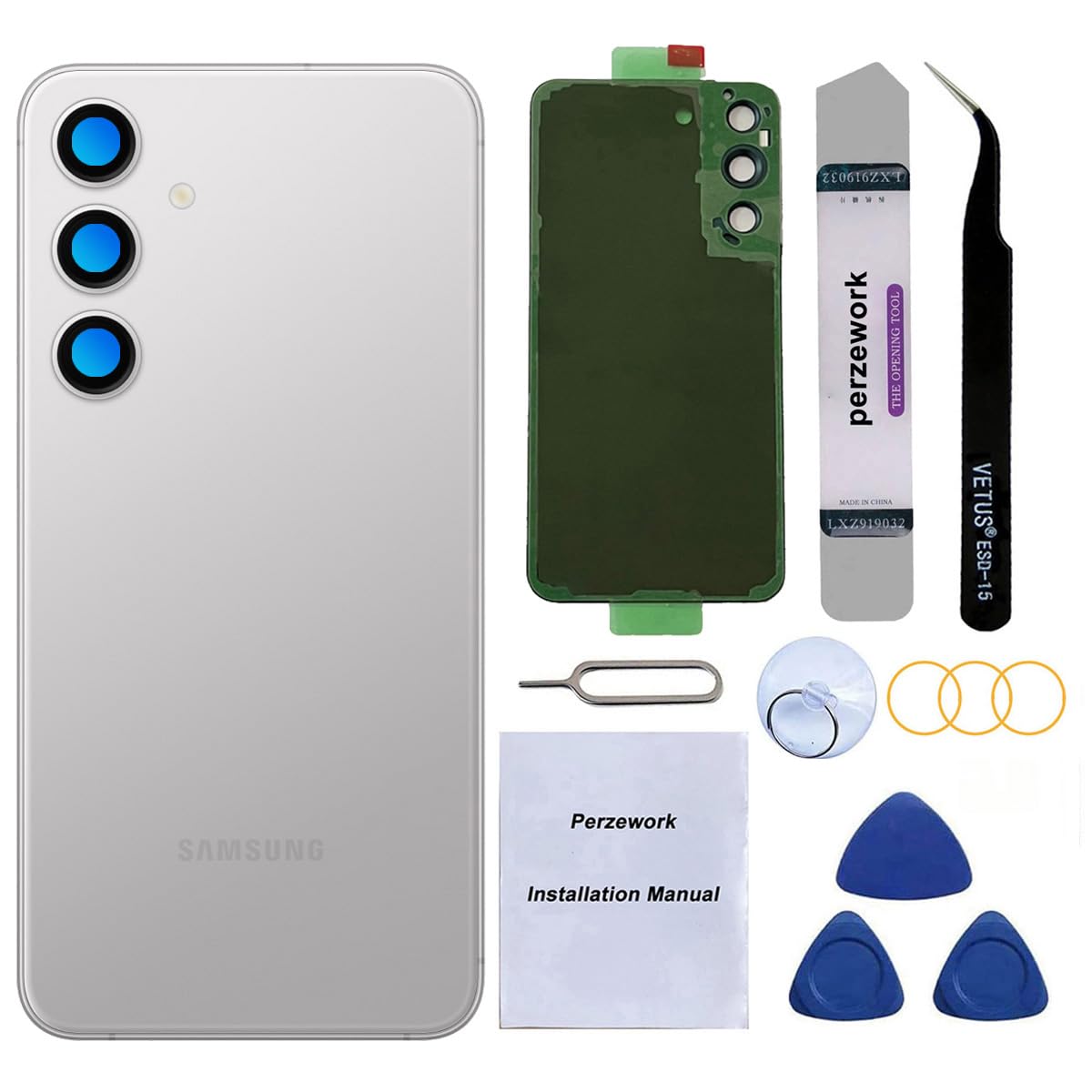Amazon.com: Perzework Rear Back Glass Replacement for Samsung