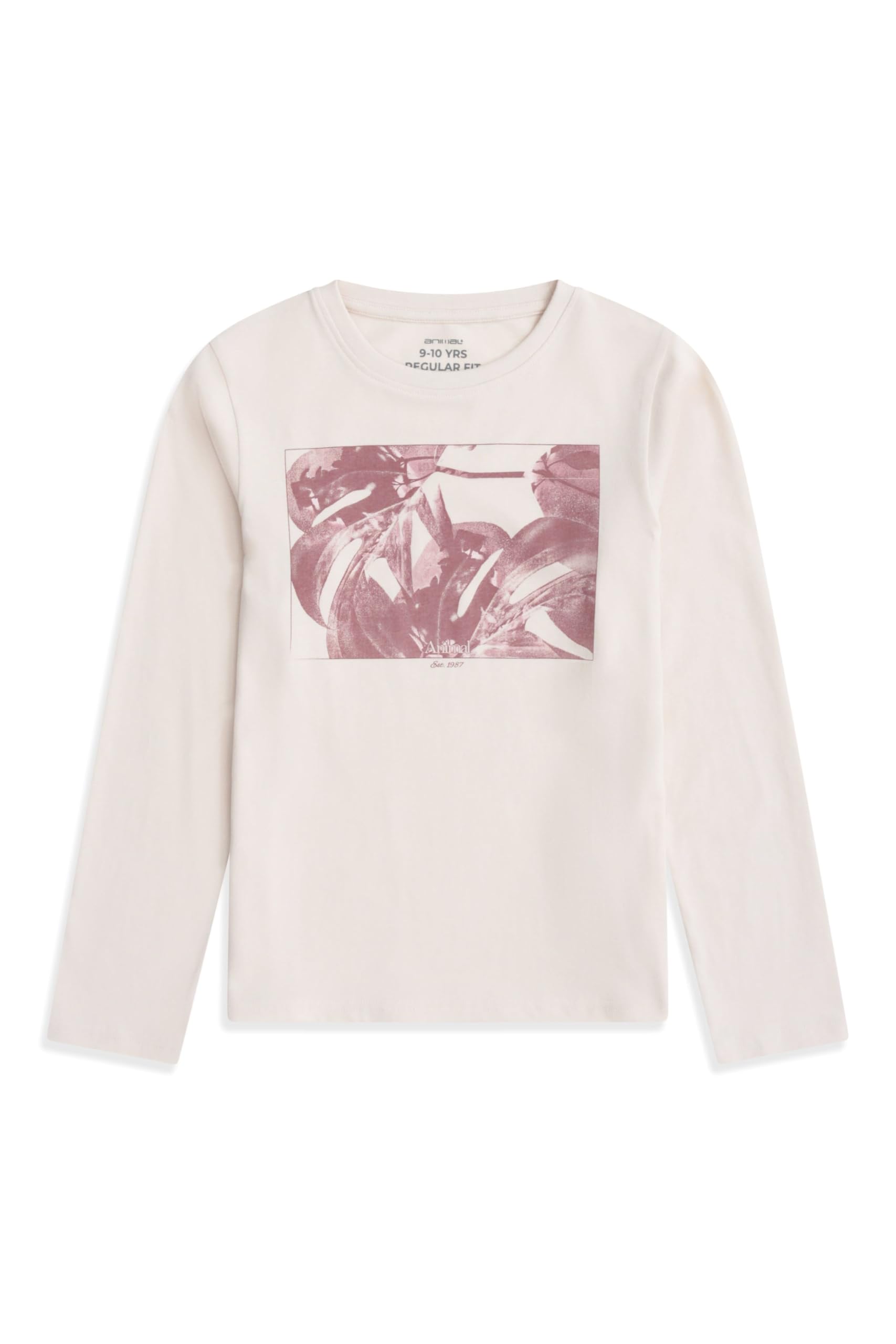 Animal Off-White Harper Kids Long Sleeve Graphic T-Shirt Off White Kids Size 11-12 Years