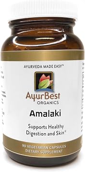 Amalaki Herbal Supplements 500mg, Organic Amalaki, Vegan, Kosher - 90 Capsules