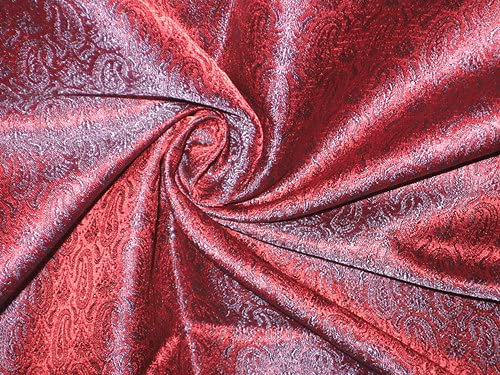 Tissu brocart de soie rose lavande BRO68 rigide pour robe structurée