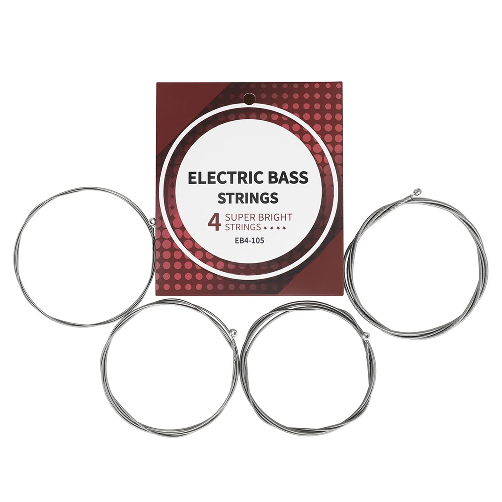 Electric Bass Guitar Strings Replacement 4/5-String Bass Bright String Stable Sound Hexagonal Carbon Steel Bass Strings