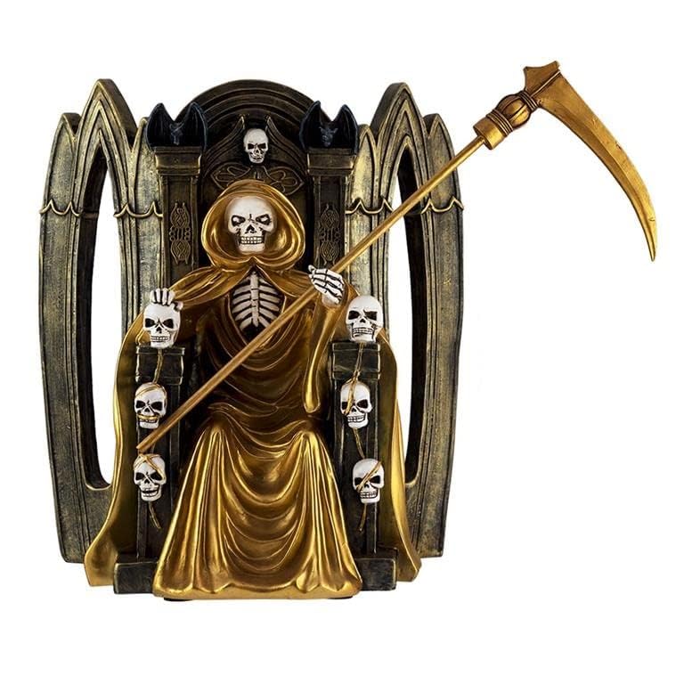 Figurine de la Sainte Mort dorée 40 cm pour harmoniser votre salon