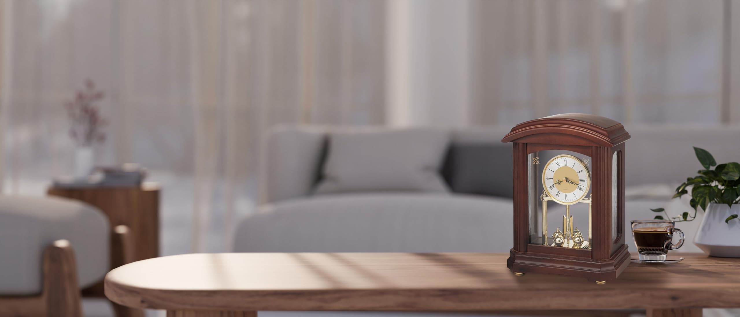 Amazon.com: Bulova B1848 Nordale Clock : Home & Kitchen