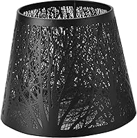 Vista 1 de Sombras de lámpara E27, cubierta hueca de luz de sombra de árbol, pantalla de lámpara moderna, pantalla de metal de repuesto para lámparas de mesa