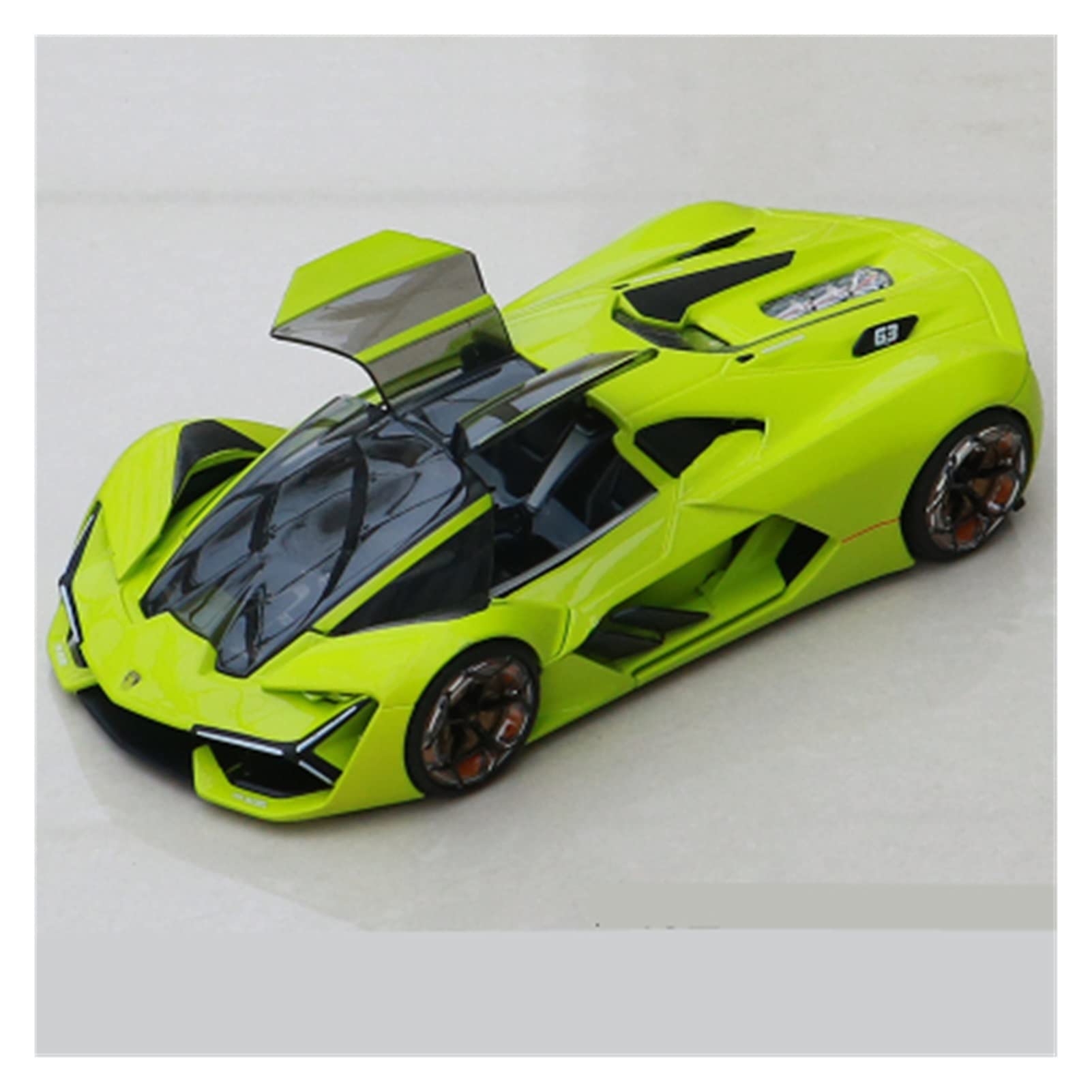 USCAA1:24 For Terzo Millennio Alloy Sports Car Diecast Metal Toy Concept Car Vehicles Model Collection Childrens Toy Gift (Color : Green)