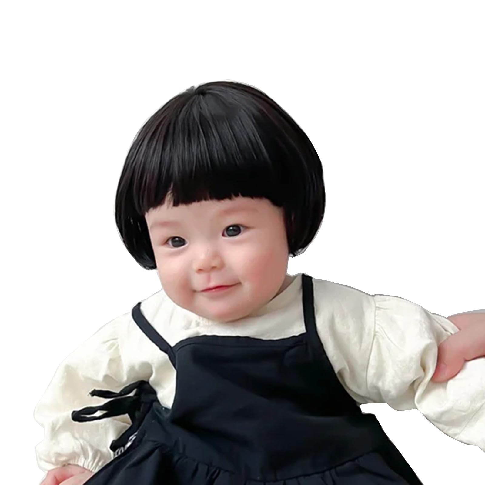 Asukohu Girls F 0 To 8 Months Fashion Headwear 1-3 Years Kids Hair Accessories Photograph Props Lovely Baby Curly Hat Hairpiece