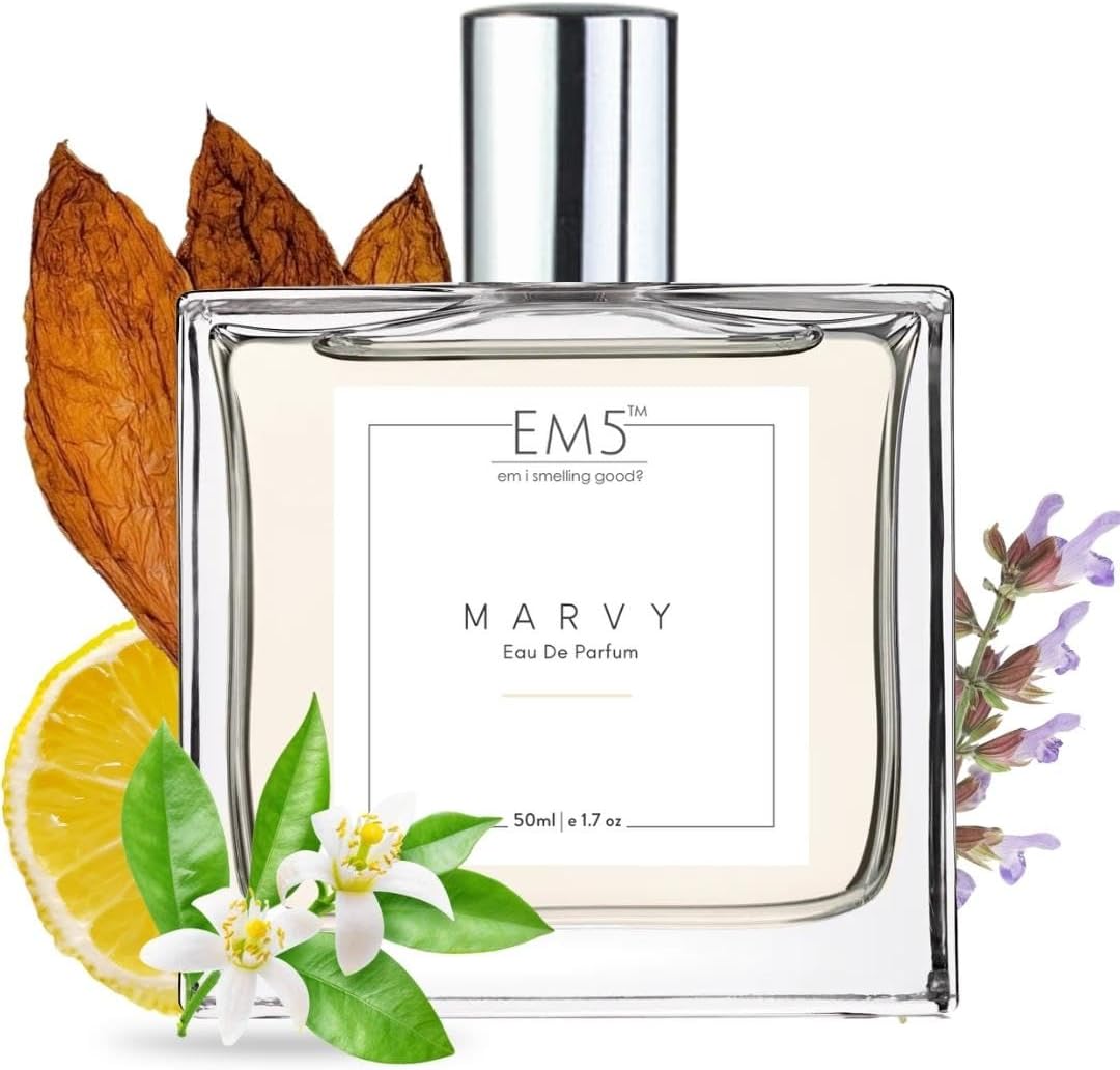 - EM5 Marvy EDP Perfume for Men | Strong and Long Lasting Spray | Tobacco Sweet Rum Fragrance | Luxury Gift for Men