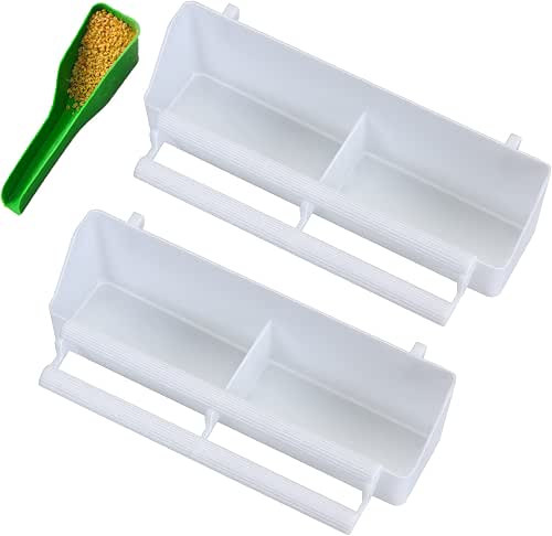 2 Pack Bird Water Dispenser for Cage, Hanging Bird Waterer