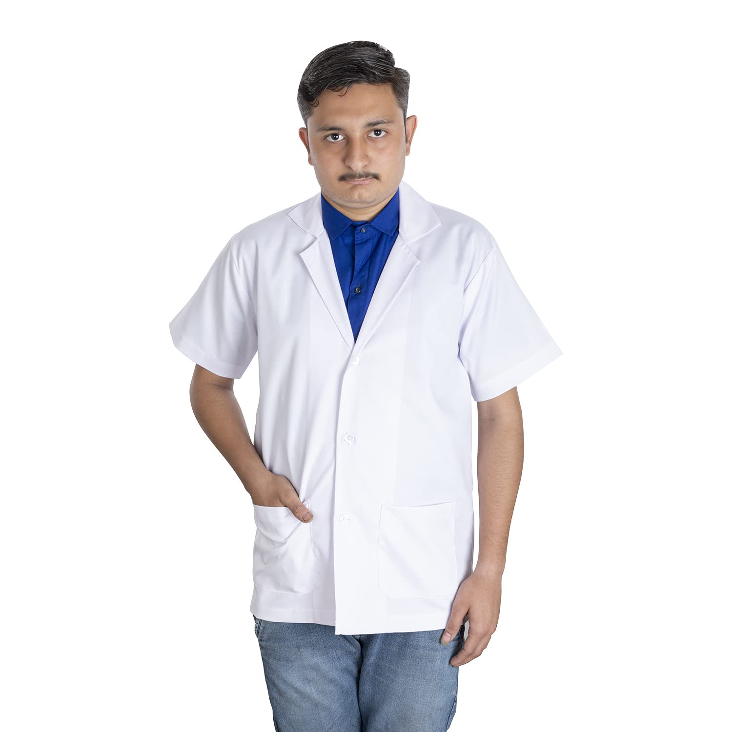 Lathiya. Lab Coat Half Sleeve (SN-1.) (XXX-Large) (B09PF864XG) Amazon Price History, Amazon Price Tracker