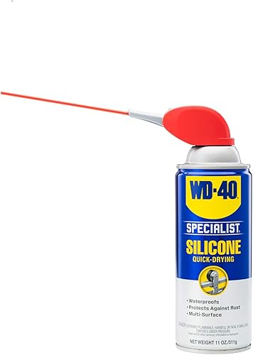 Miniatura 7 de WD-40 Specialist - Espray de grasa de litio blanco con atomizadores inteligentes de 2 vías 10 onzas paquete de 6 y lubricante de silicona