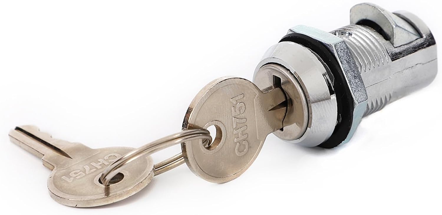 JK522 Zinc Alloy Elevator Spare Parts Lift Door Slam Lock with CH751 Keys for Control Cabinet 1Pcs