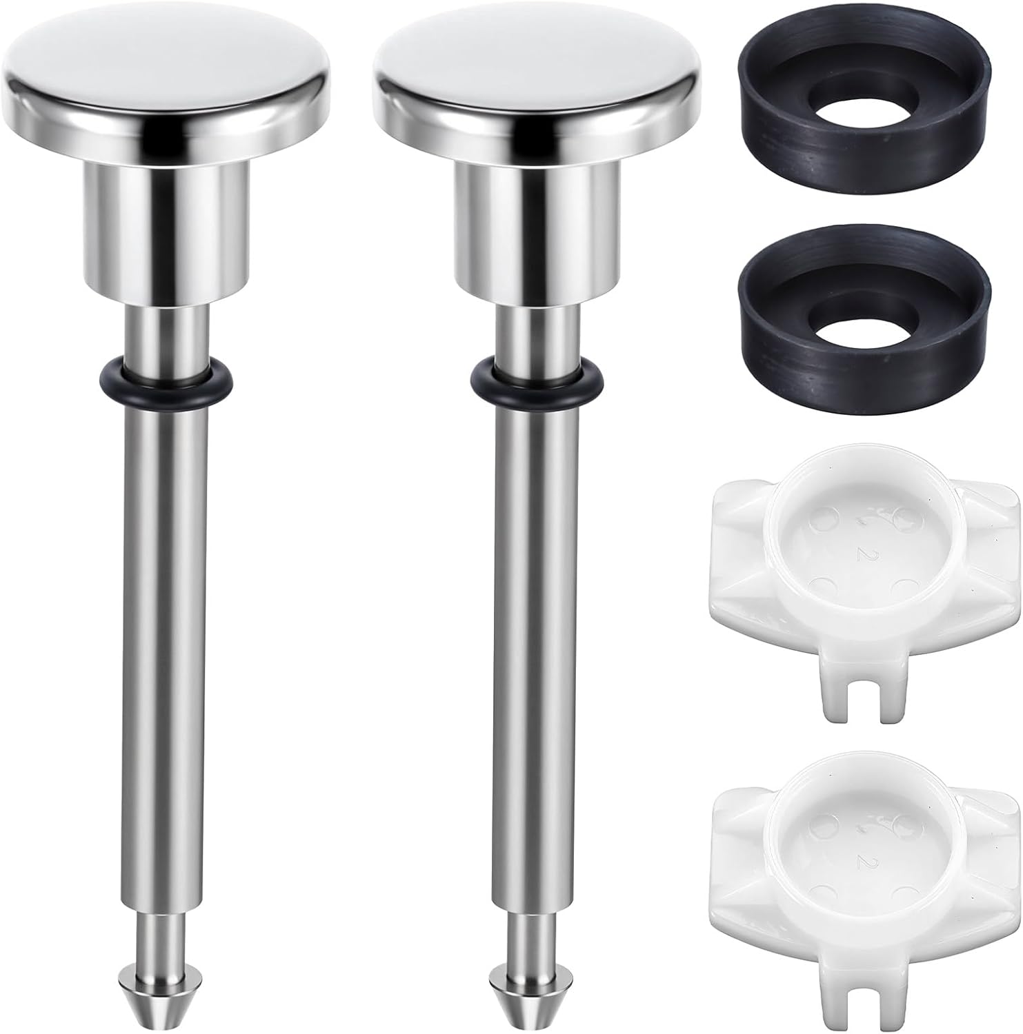 2 Set Tub Spout Diverter Repair Kit, Bathroom Shower Bathtub Leaky Faucet Repair Includes Diverters Valve Stems Seals and Diverters Gates Leak Faucet Replacement Parts