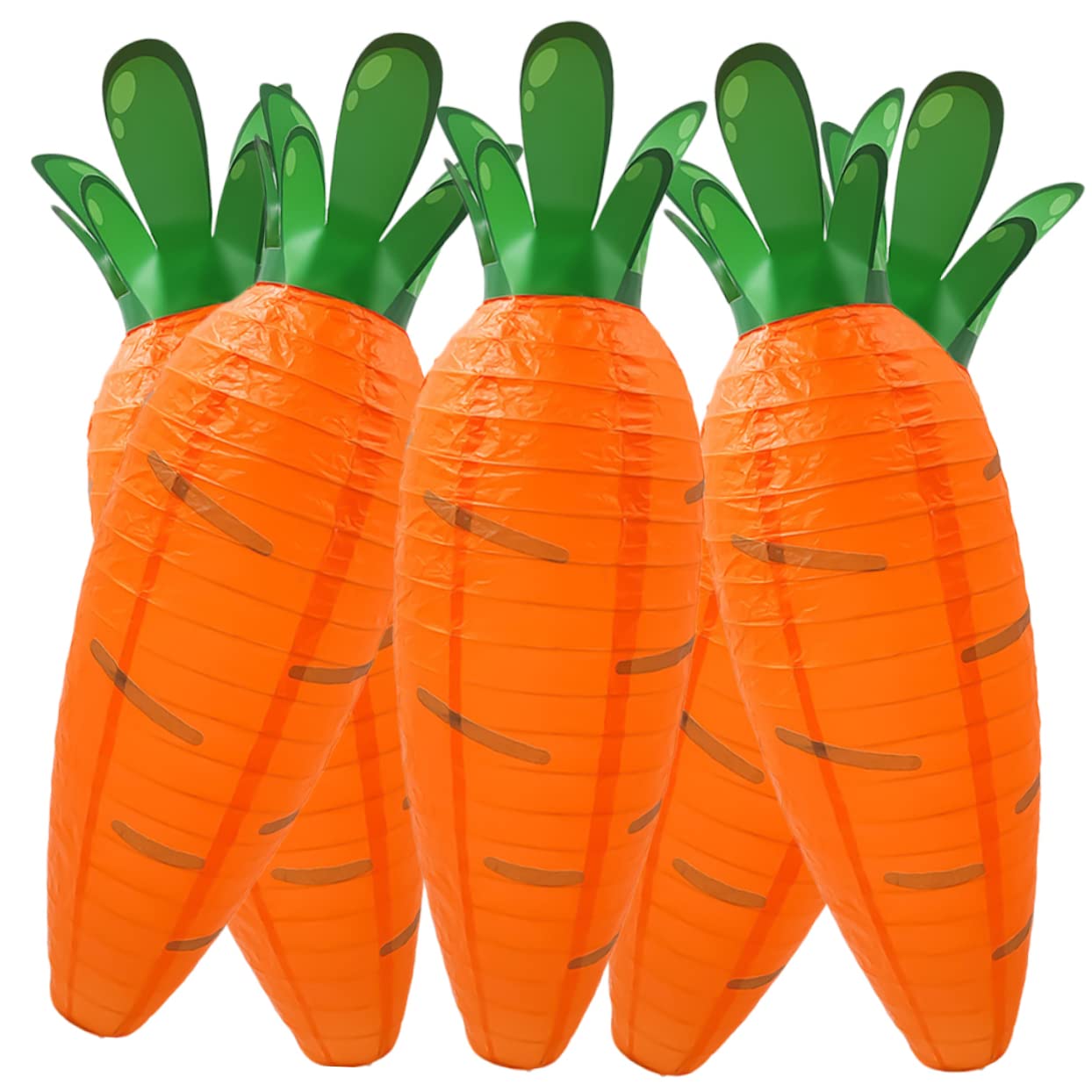 5pcs Spring Outdoor Decor Fruit Decor Japanese Easter Lantern Decorations Ceiling Easter Party Lanterns Holiday Lantern Decor Festival Lantern Carrot