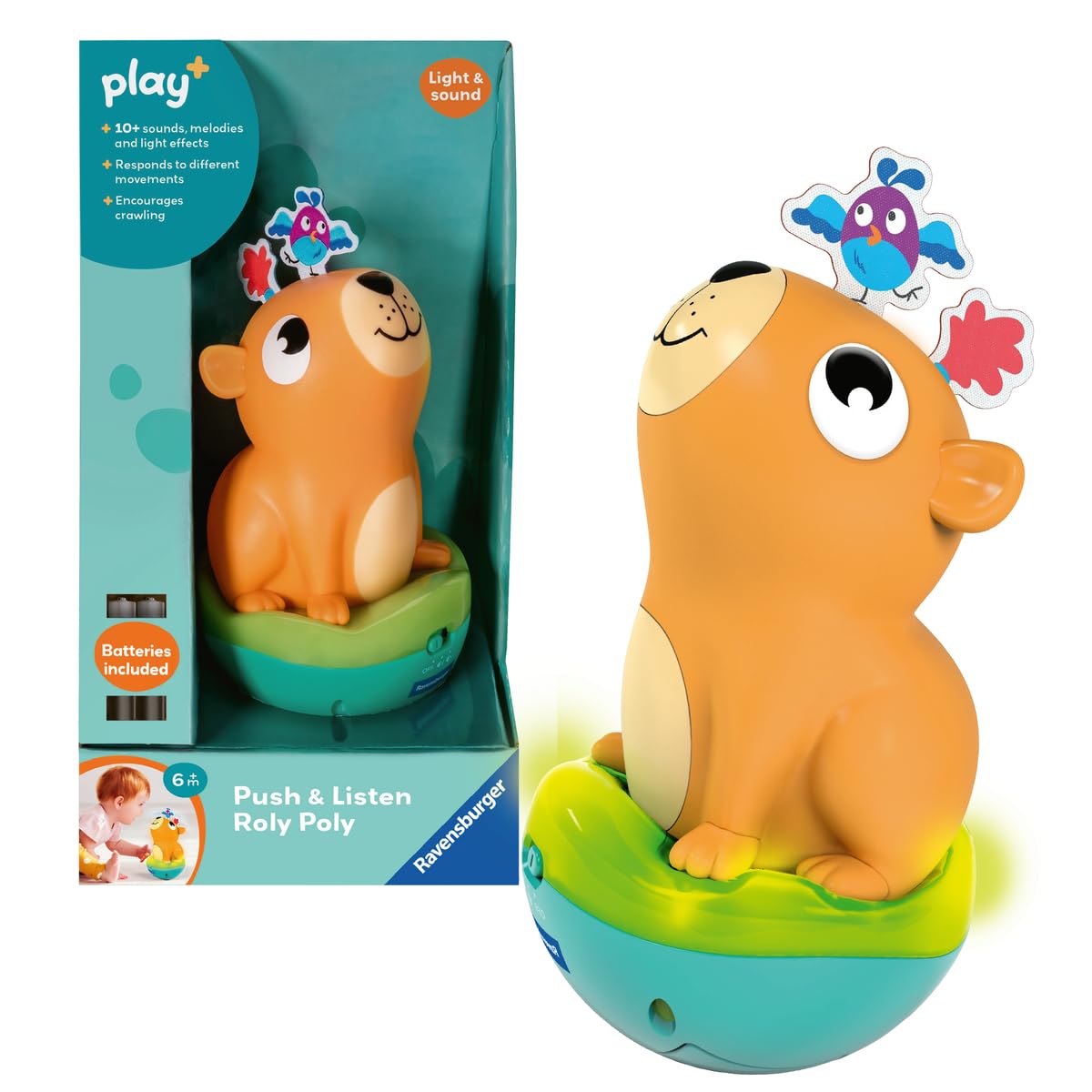 Amazon.com: Ravensburger Play+ Push & Listen Roly Poly – Capybara