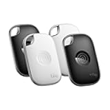 by Life360 Pro - Powerful Bluetooth Tracker, Key Finder and Item Locator for Keys Bags, and More. Both iOS and Android Compatible. Phone Finder. 4-Pack (Black/White)