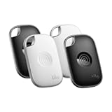 by Life360 Pro - Powerful Bluetooth Tracker, Key Finder and Item Locator for Keys Bags, and More. Both iOS and Android Compatible. Phone Finder. 4-Pack (Black/White)