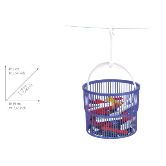 Borsa Porta Attrezzi Parodi & Parodi - Cestino Per Mollette, 2 Pezzi, Colorati, Con Maniglie E Tasca - Foto 13
