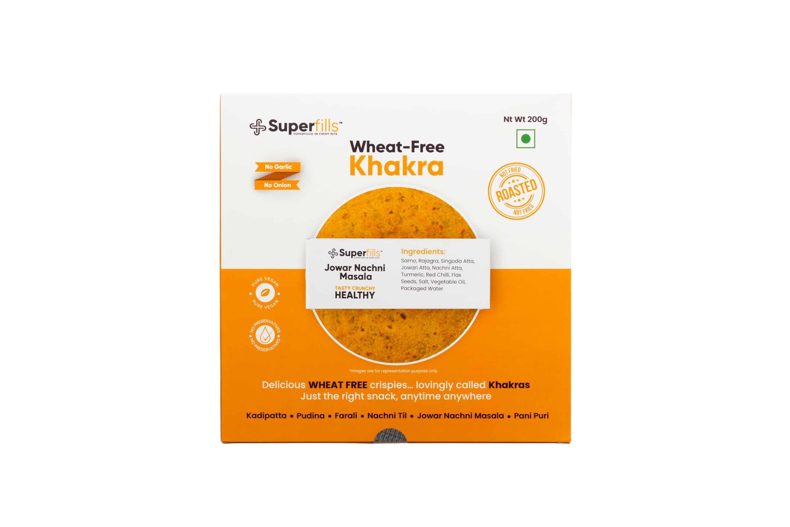 Superfills Wheat-Free Khakra Jowarnachni| Diet Snack| Weight Loss Snack|High in Protien & Fiber| Ready to Eat | Roasted Snack| Traditional Gujarati Handmade Snack | No Garlic & No Onion | Chai Time Snack (Khakhra-jowarnachni_200gm, Pack of 2) (B0C4YP67DF) Amazon Price History, Amazon Price Tracker