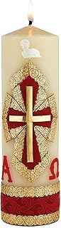 Devotional Candles Hand Decorated Family Prayer Candle by Will & Baumer, 8-Inch, Celtic Cross