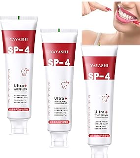 Yayashi sp-4 Toothpaste, sp-4 Probiotic Toothpaste, SP-4 Brightening Toothpaste Fresh Breath Toothpaste, Teeth Whitener Toothpaste, Natural Tooth Whitener (whitening,3pcs)