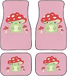 Showudesigns Western Deer Crâne Head Car tapis de plancher Aztec Auto Tapis de pied intérieur pour les femmes Hommes Tapis Non-dérapant tapis de sol en caoutchouc Universal Fit 4-Piece Tous les temps Turquoise, 24328ZGP04002
