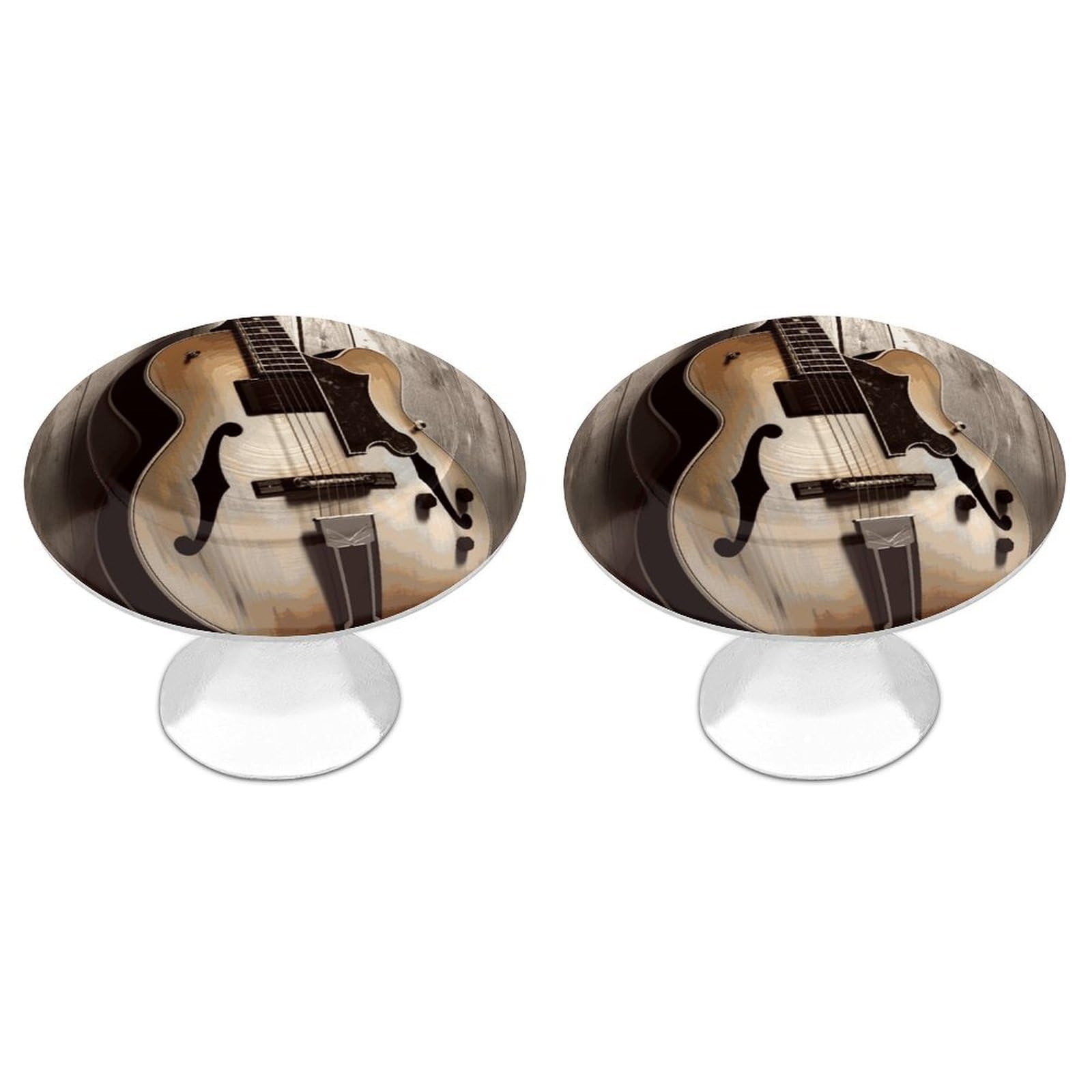 Btcowzrv Style Guitar Pictures 2 Pack Cabinet Knobs Drawer Pulls