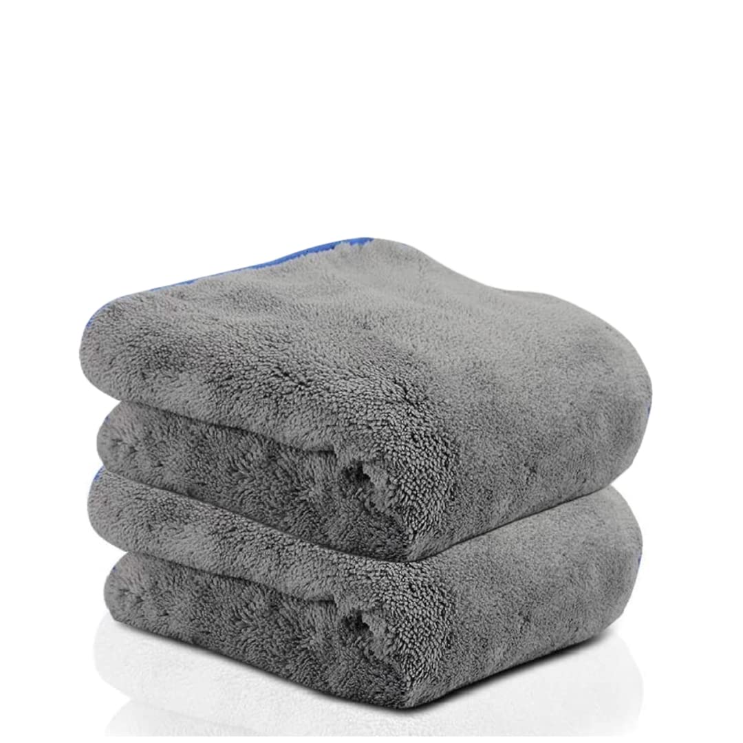 Auto Hub Microfiber Cloth for Car - 600 GSM (30x40 CM) Car Cleaning Cloth, Thick Plush, Lint Free, Streak Free Microfiber Cloth for Bike & Car Washing & Drying Pack of 2-Grey-image-19