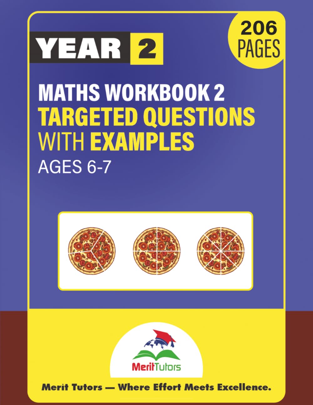 KS1 Year 2 Maths Workbook for Ages 6–7: Ideal for Home and Revision (Merit Tutors)