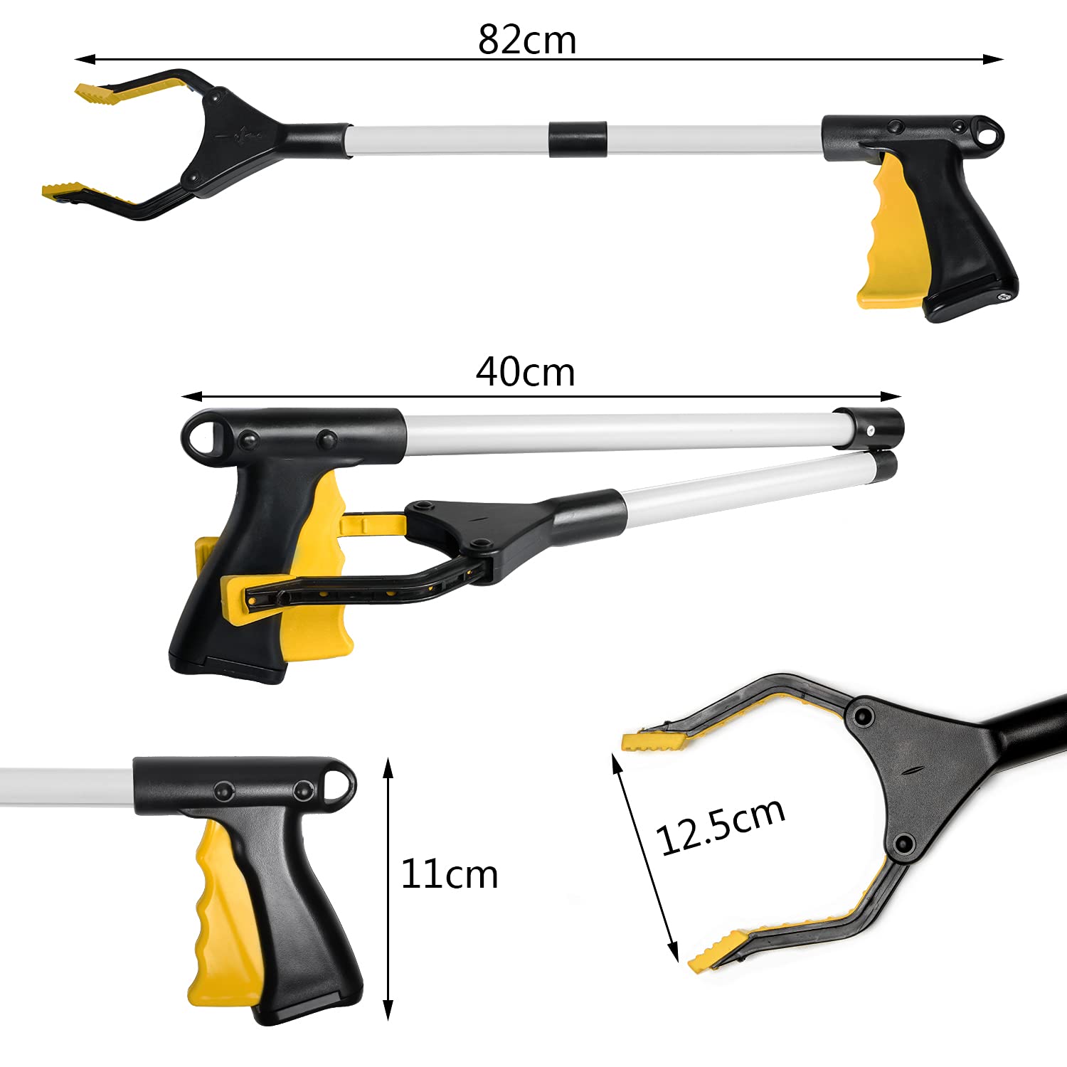 Pinza Raccogli Rifiuti Emporium Tools - Lunghezza 81 Cm, Leggera E Resistente - Foto 8