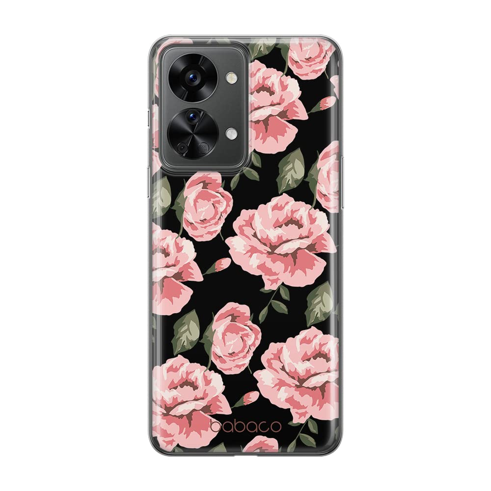 Babaco ERT GROUP mobile phone case for Oneplus NORD 2T 5G original and officially Licensed pattern Flowers 013 optimally adapted to the shape of the mobile phone, case made of TPU