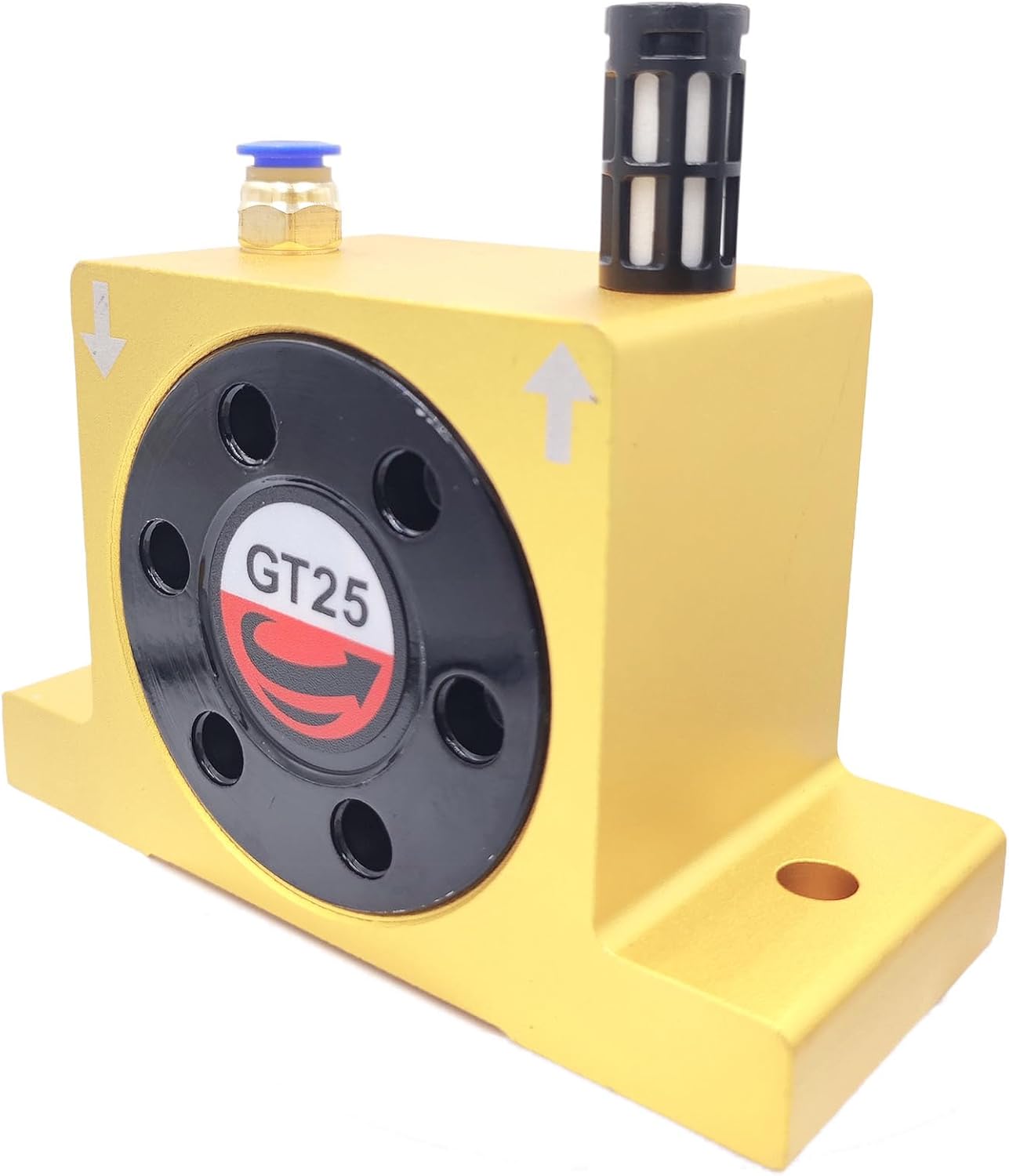GT25 Pneumatic Control Turbine Vibrator, GT-25 1/4" Pneumatic Toos Noiseless Pneumatic Fittings Pneumatic Oscillator