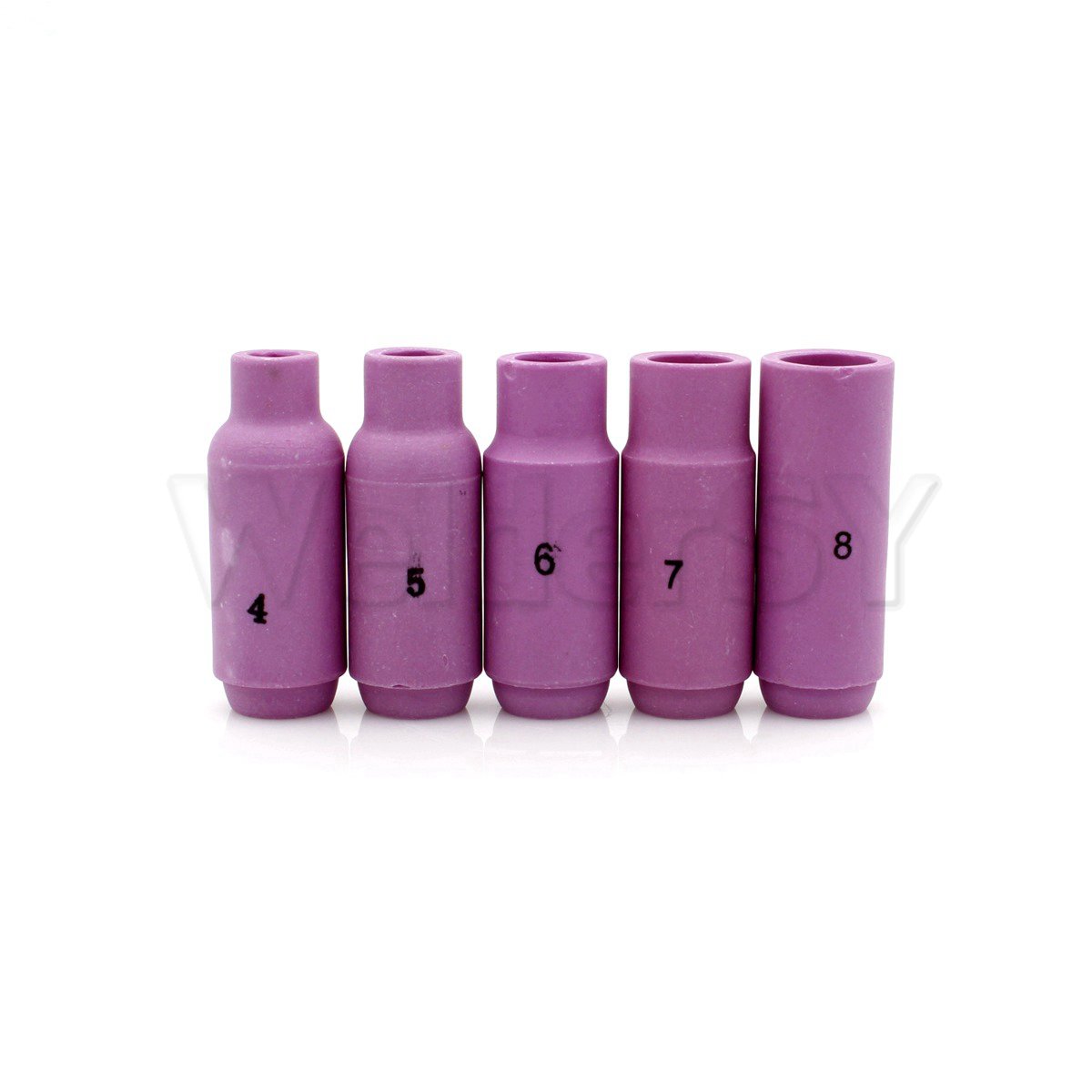 Sy Tig Welding Kit Wp17/18/26 Tig Torch Ceramics Cup Shroud Nozzles Welding Consumables Kit 10N50 10N49 10N48 10N47 10N46 Qty-5