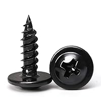 Vista 21 de (350 piezas) Tornillos para madera #8×5/8" de acero aleado estándar Phillips cabeza de brida autorroscantes rápidos por B1jounie YA