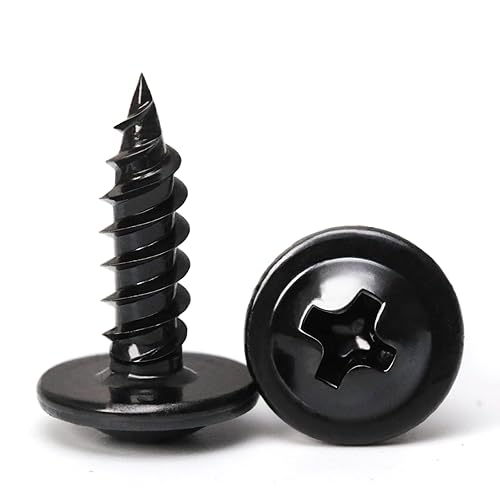 Miniatura 21 de (350 piezas) Tornillos para madera #8×5/8" de acero aleado estándar Phillips cabeza de brida autorroscantes rápidos por B1jounie YA