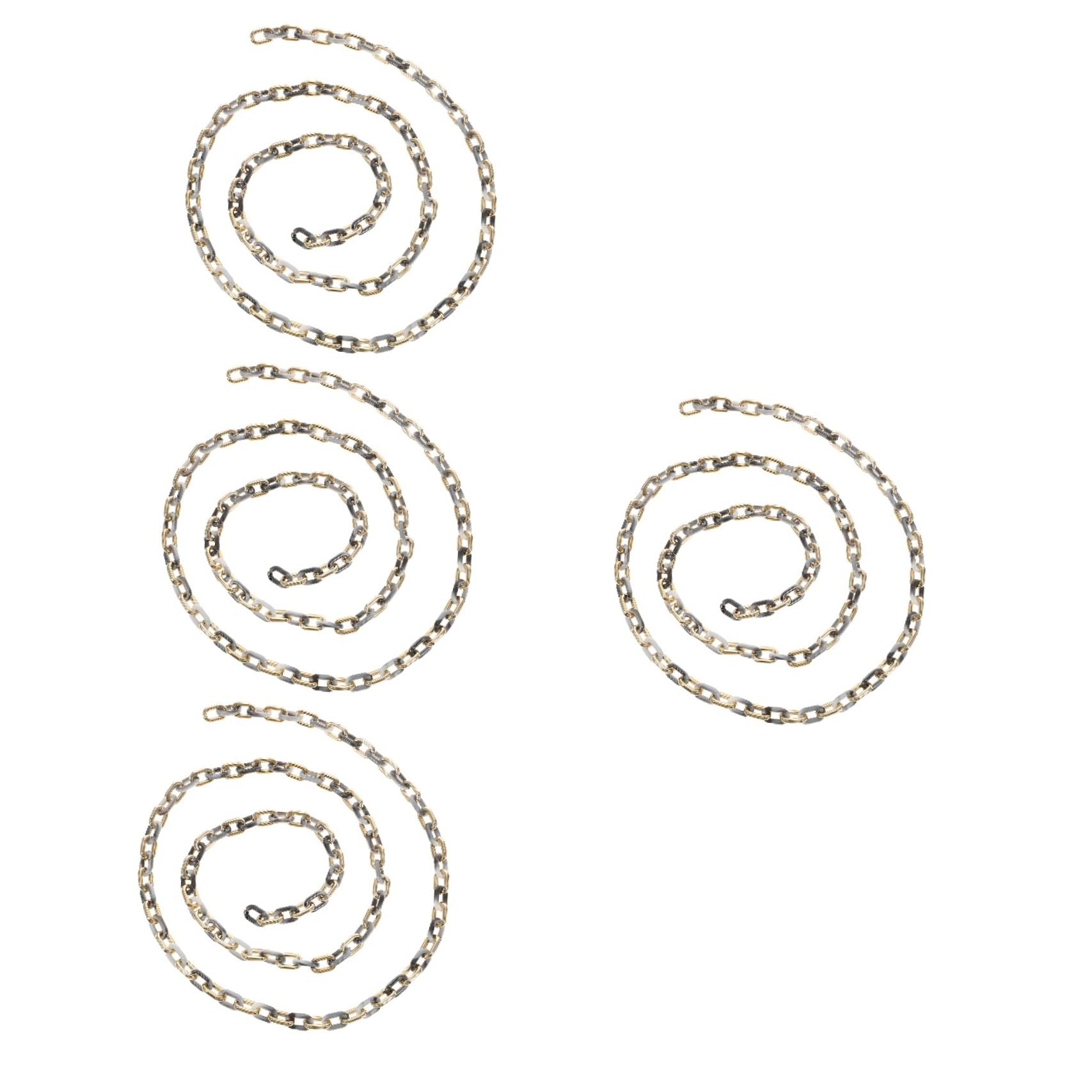 DOITOOL 4 Pezzi Accessori per Collana Acrilici Catena d'oro per La Creazione di Gioielli Fabbricazione Catene Forniture di Gioielli Catena della Borsa Catena per Fai da Te Acrilico