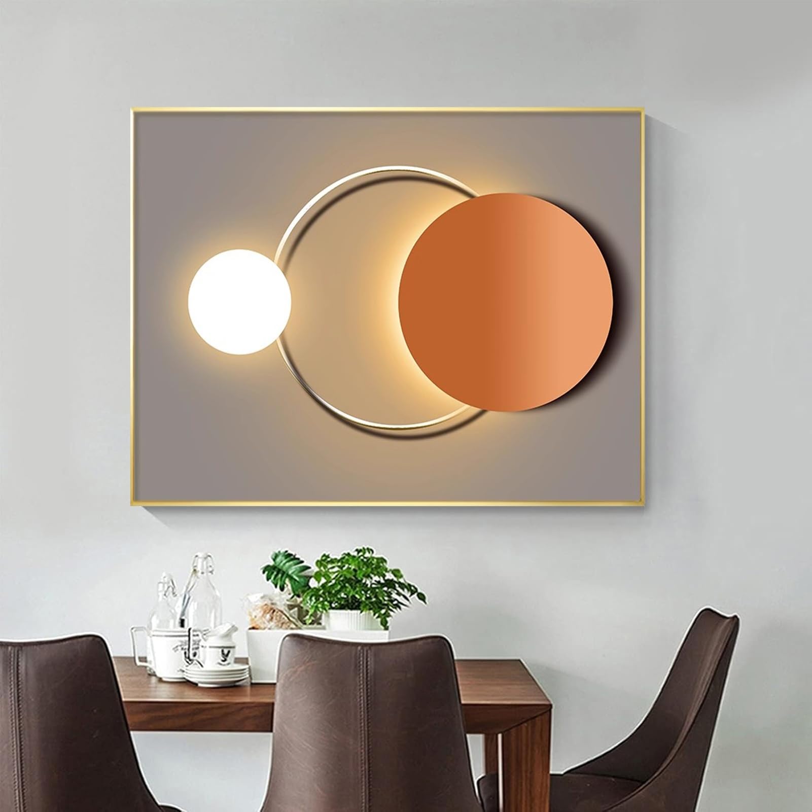 Tapa Decorativa para Caja de Contador eléctrico, Armario para Panel eléctrico de Pared con Interruptor automático - Fusión estética para la decoración del hogar