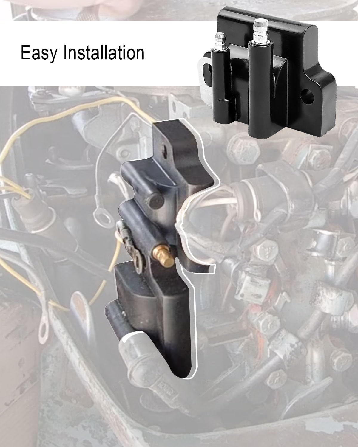 Ignition Coil Fit for Johnson Evinrude Outboard Motor 4HP to 300HP 1984-2001 Replace 18-5179 183-2508 582508 72010, 4Pcs