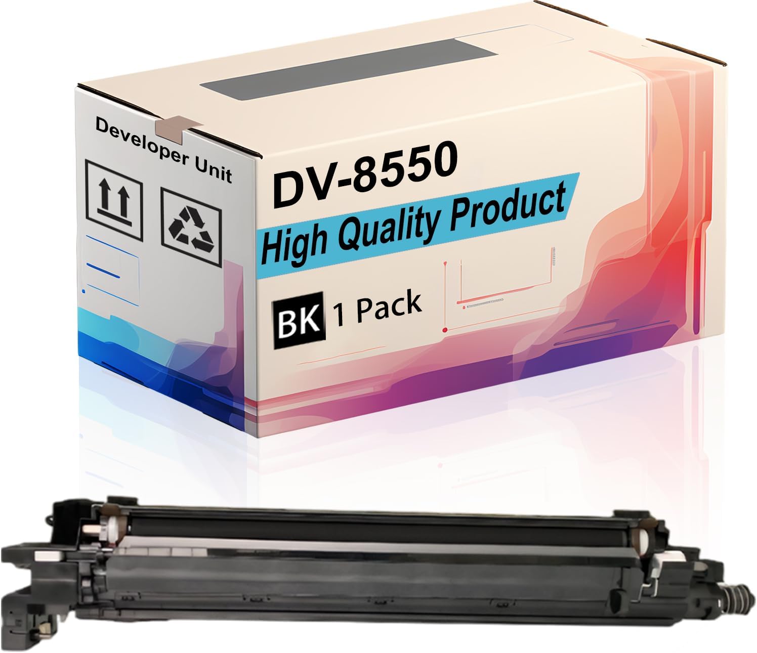 DV-8550 Developer Unit Compatible for Copystar CS3552ci CS3553ci CS4003i CS4052ci CS4053ci Printers, High Yield 600000 Pages, Print More Pages (3 Pack Black)