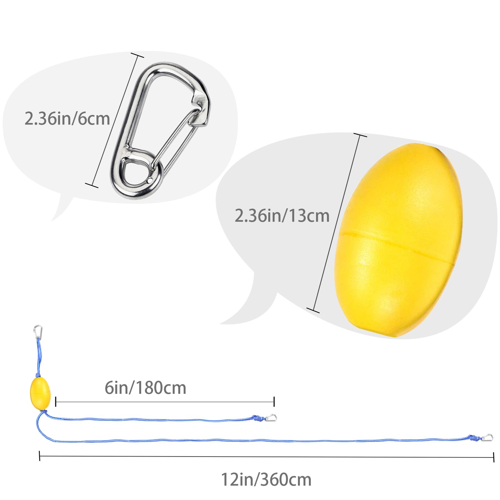 Two Rope Float Snapklik.com : Heavy Duty Double Float Rope (6ft &12ft) For Drift Sock ...