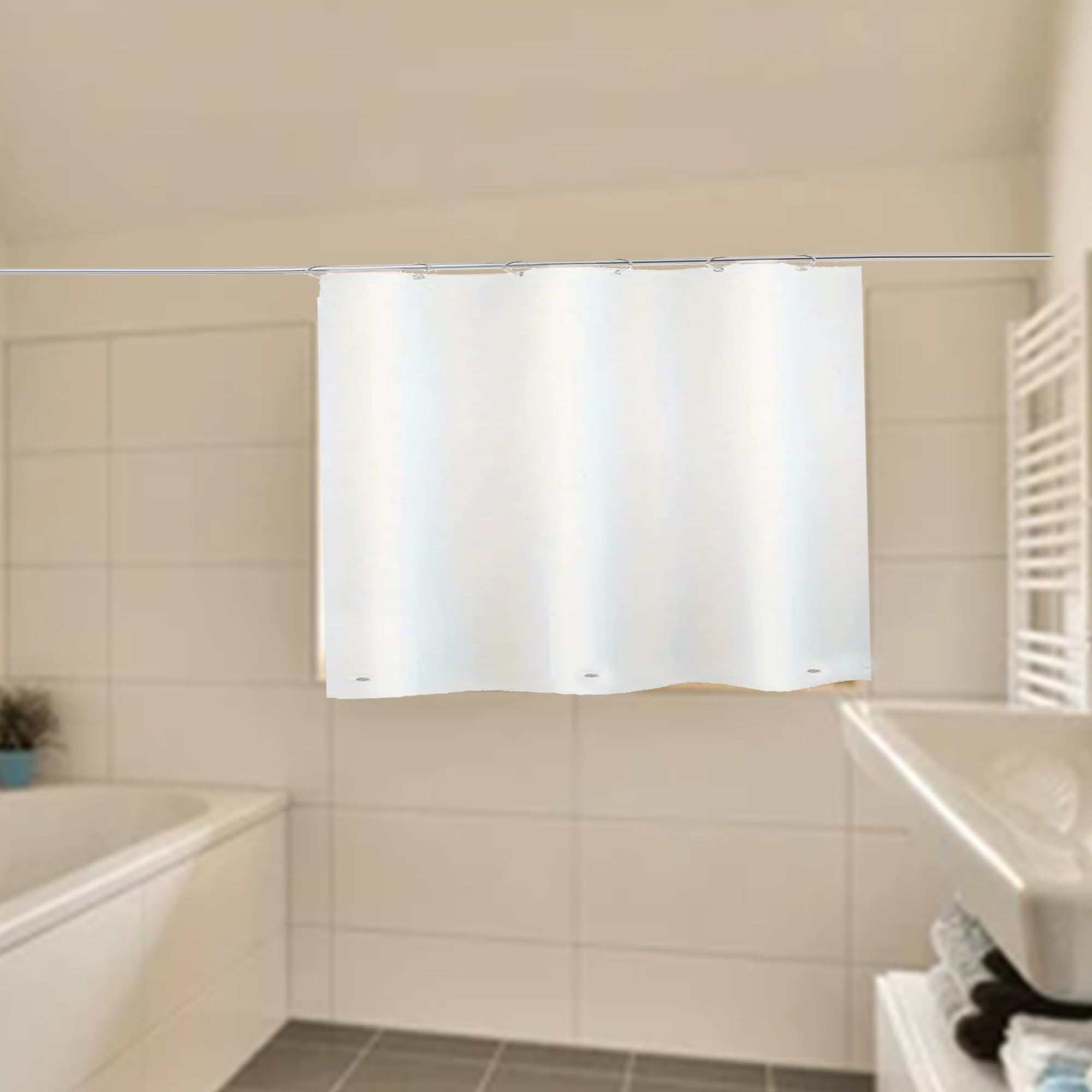 Amazon.com: Arayarser Waterproof Plastic Shower Curtain 24x24 for ...