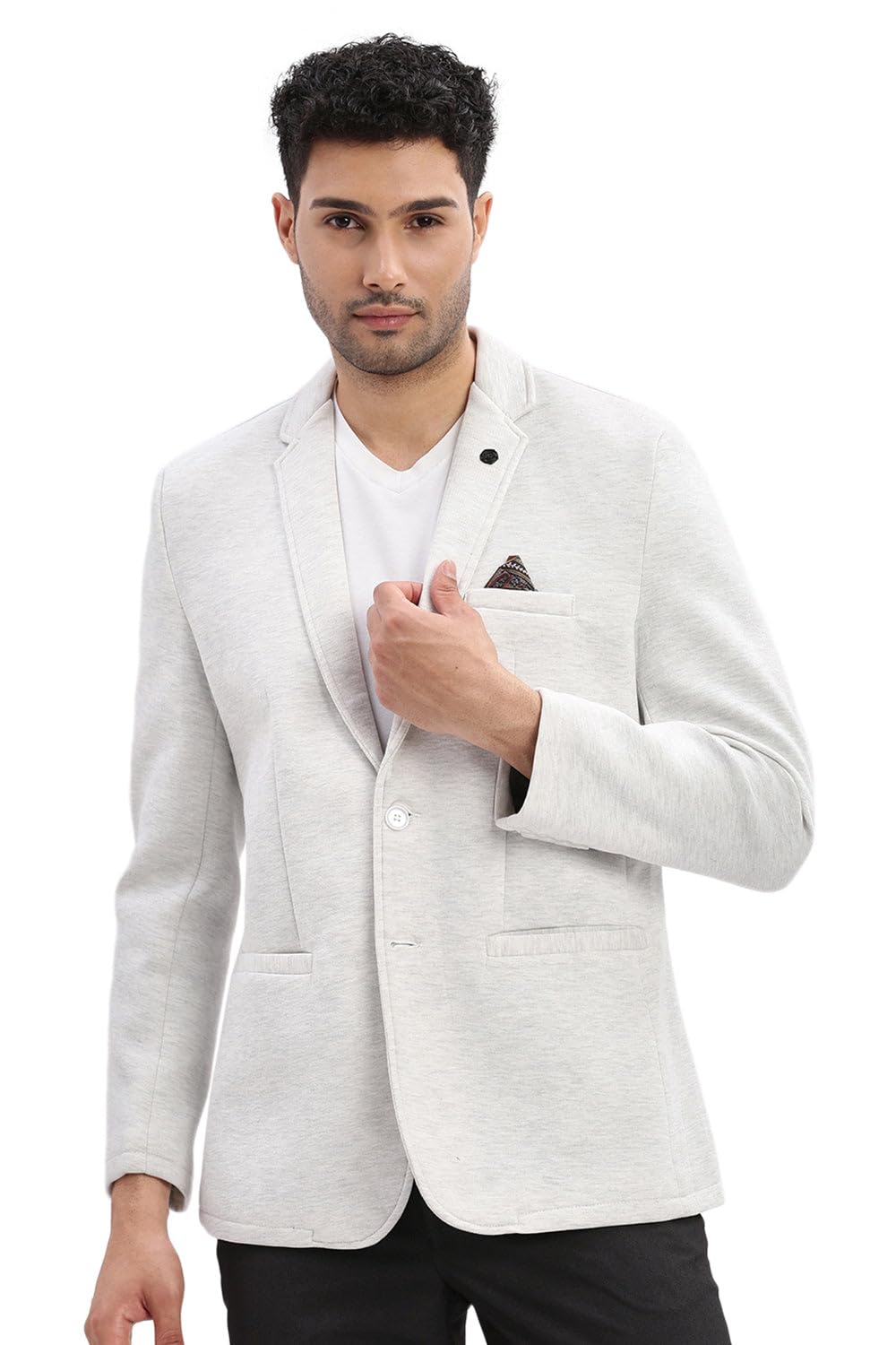 Men Solid Single Breasted Casual Blazer | Notched Lapel Full Sleeves Cotton Blazer for Mens | Slim Fit Regular Length Blazer for Men's-image-44