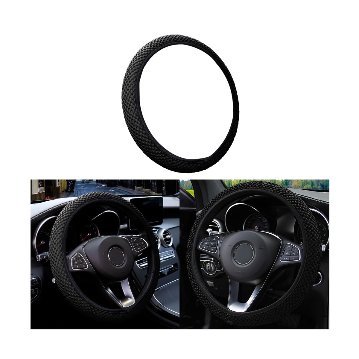 1 Piece Steering Wheel Cover for Toyota Hilux Double Cab VIII 2017-2020