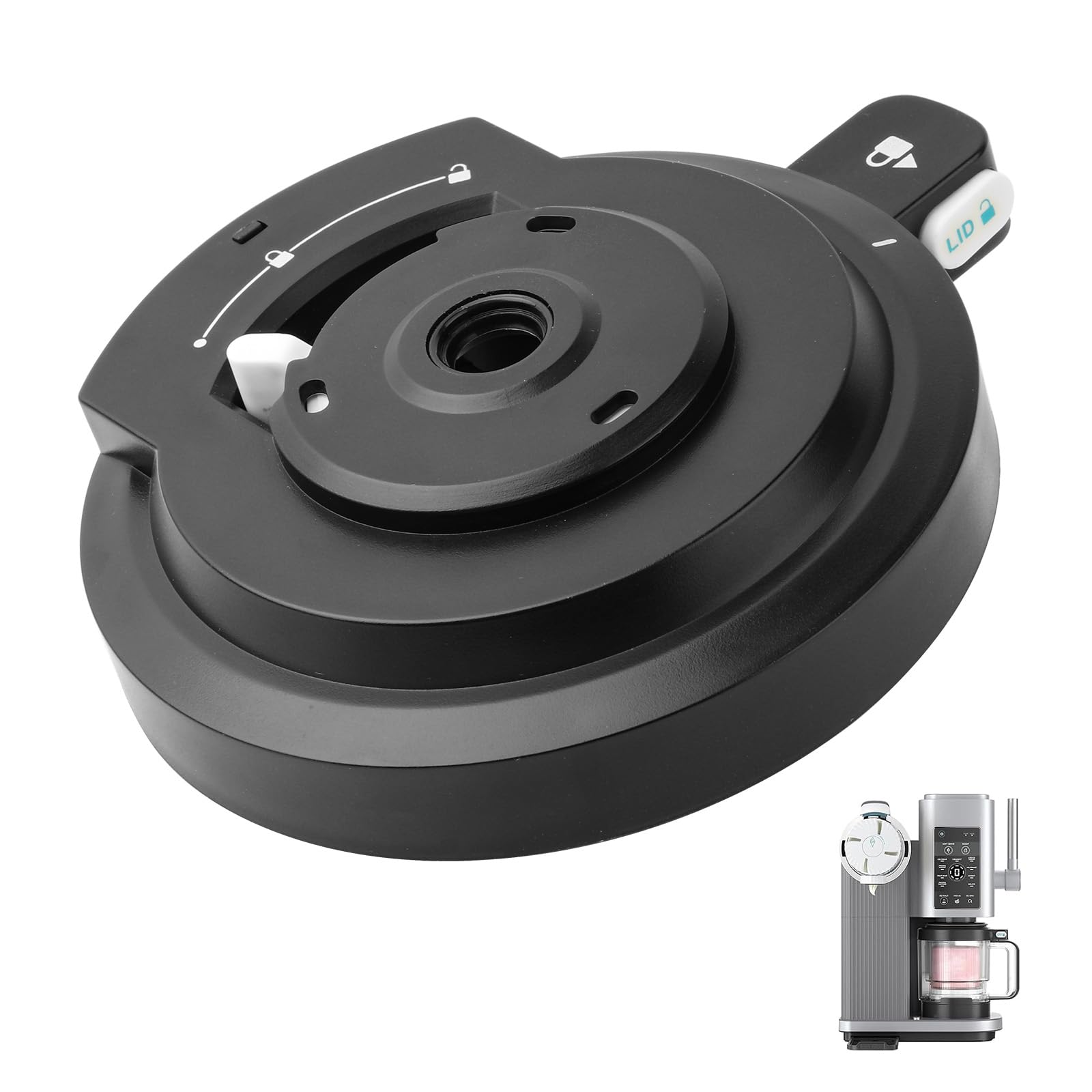 GEEKHOM Couvercle de Bol ExtéRieur de Rechange pour Machine à Glace : Accessoires Compatibles avec la Série Ninja Nc700 - Amovible, Passe Au Lave-Vaisselle, Réutilisable, Durable, Fiable, Ajustement