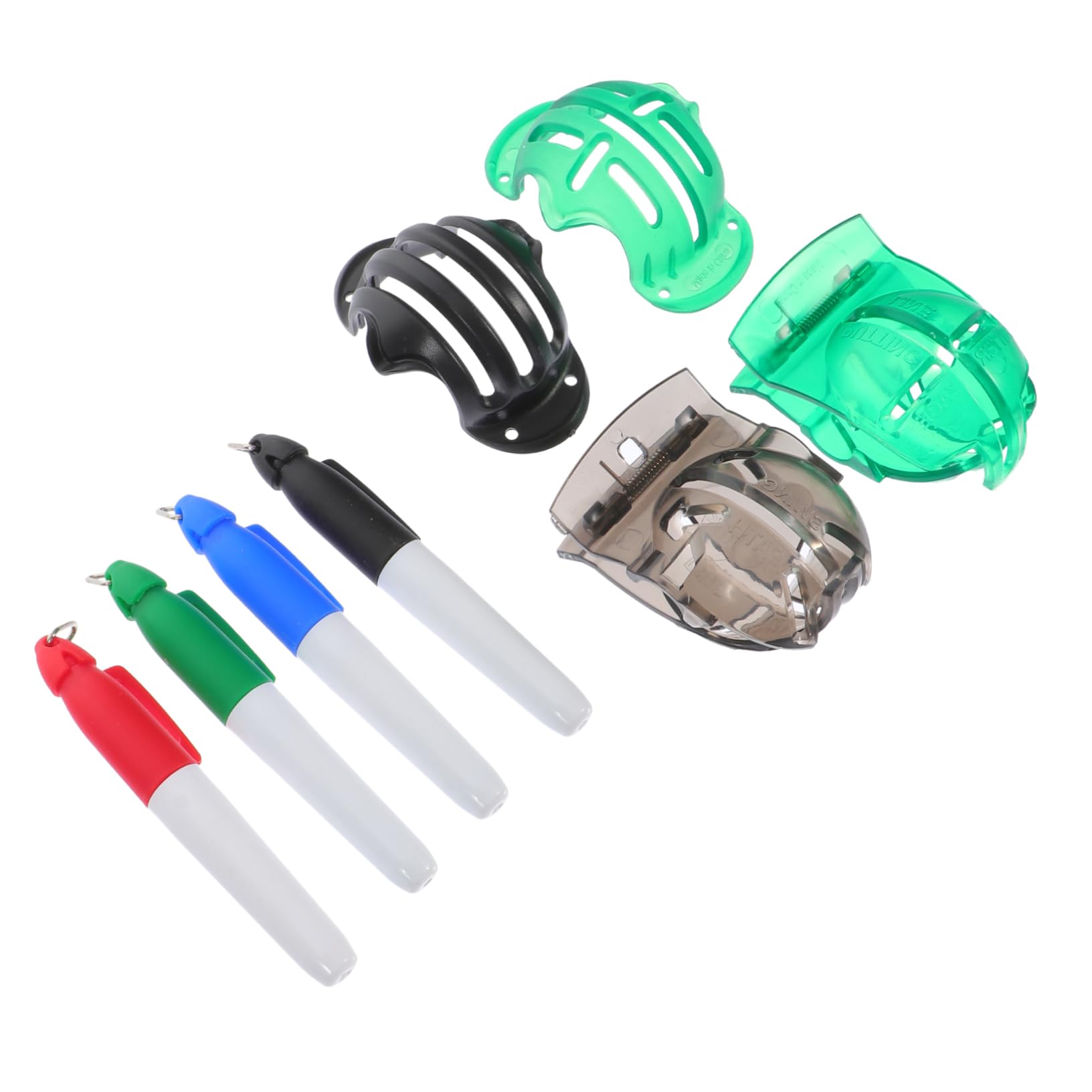 Abaodam Golf Markierungsset mit Hochpräziser Golfball Marker mit Farbmarkern und Klips für Optimale Ausrichtung und Einfache Anwendung Beim Golfspiel