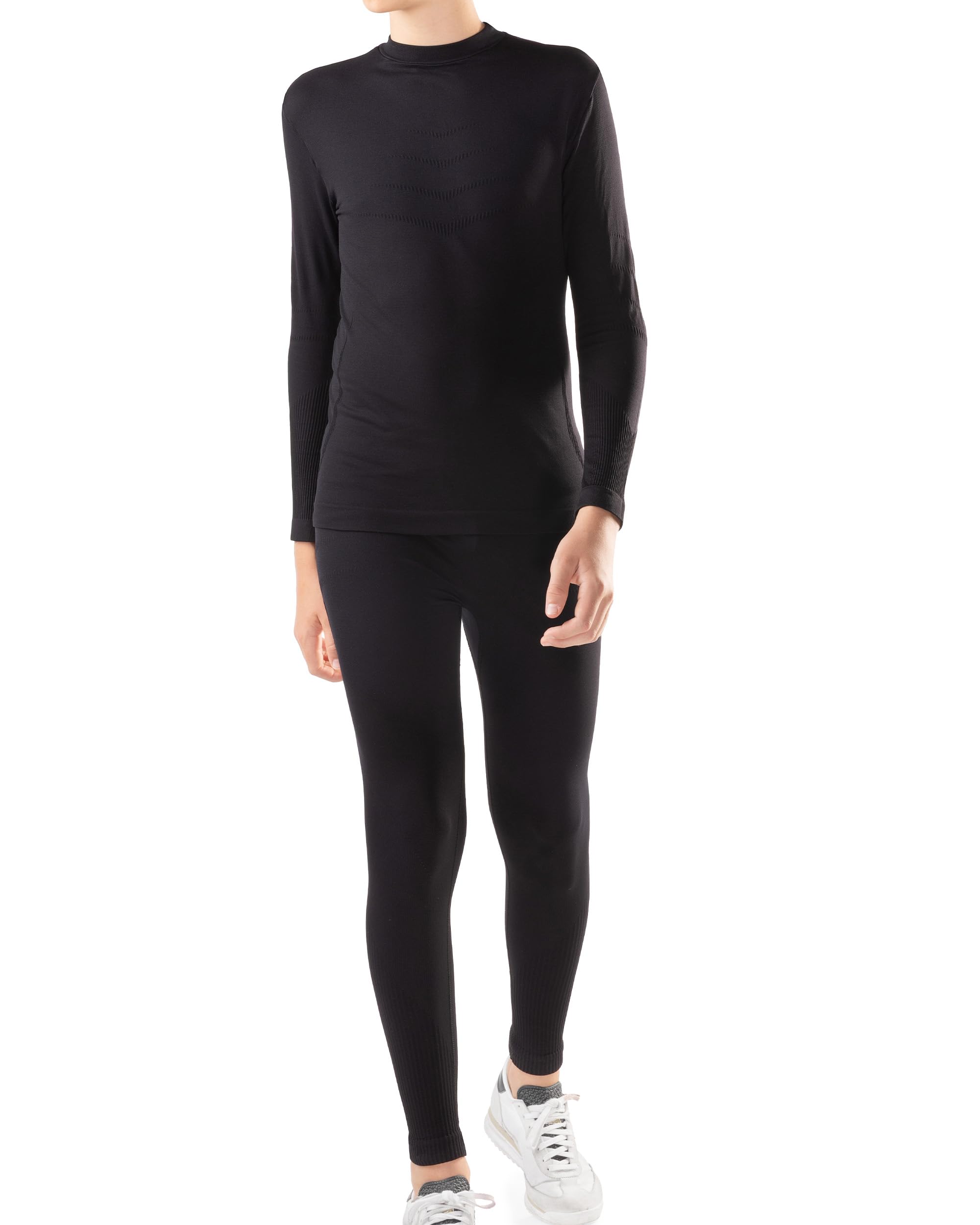 Iron-ic, Conjunto Técnico Baselayer Niño - Kit Camiseta y Leggings para Deportes de Invierno, Transpirable, Termoregulador, Ropa Interior