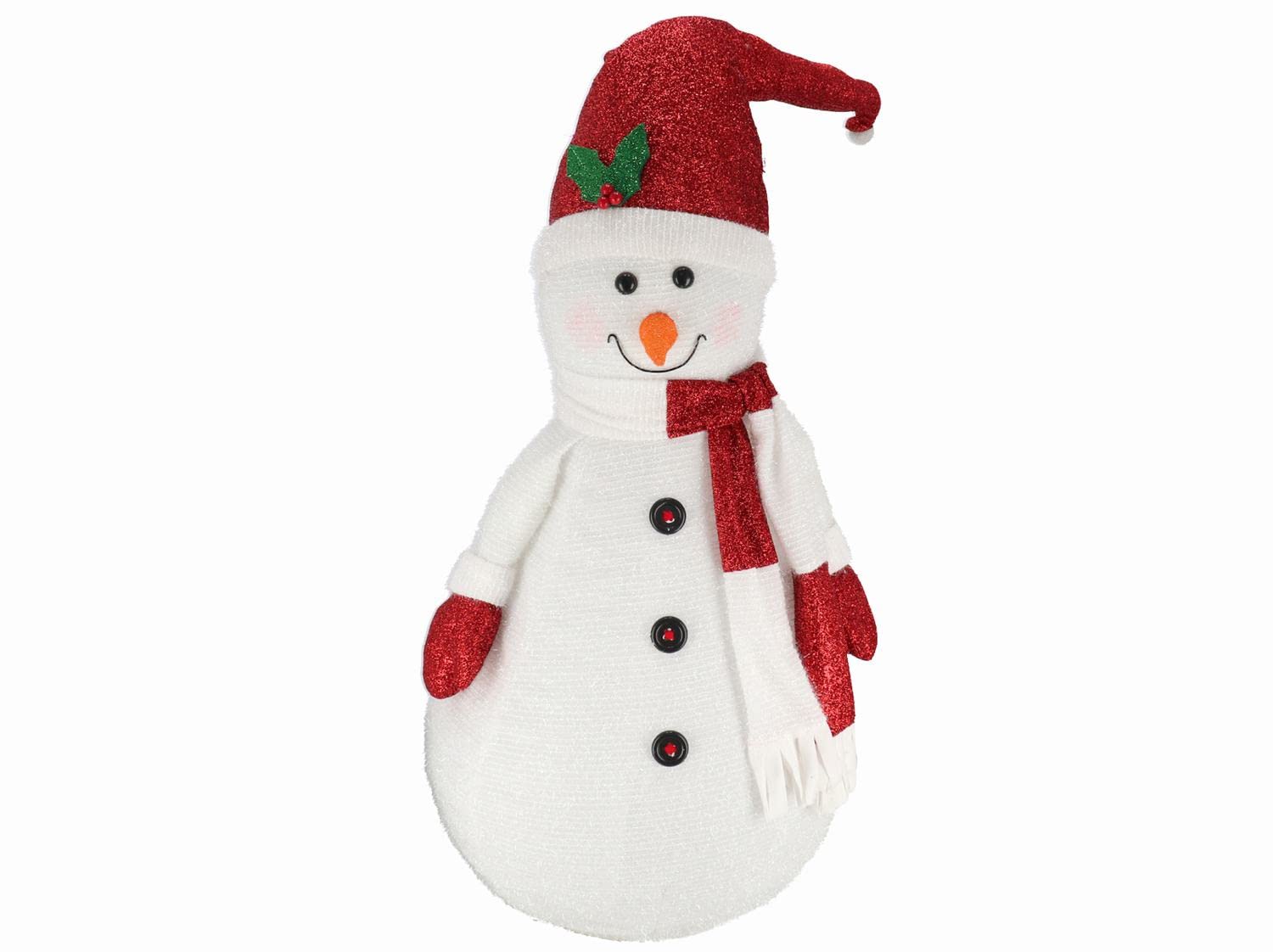 Gerimport Muñeco Nieve Plegable decoración Navidad 20 Leds 200 cm