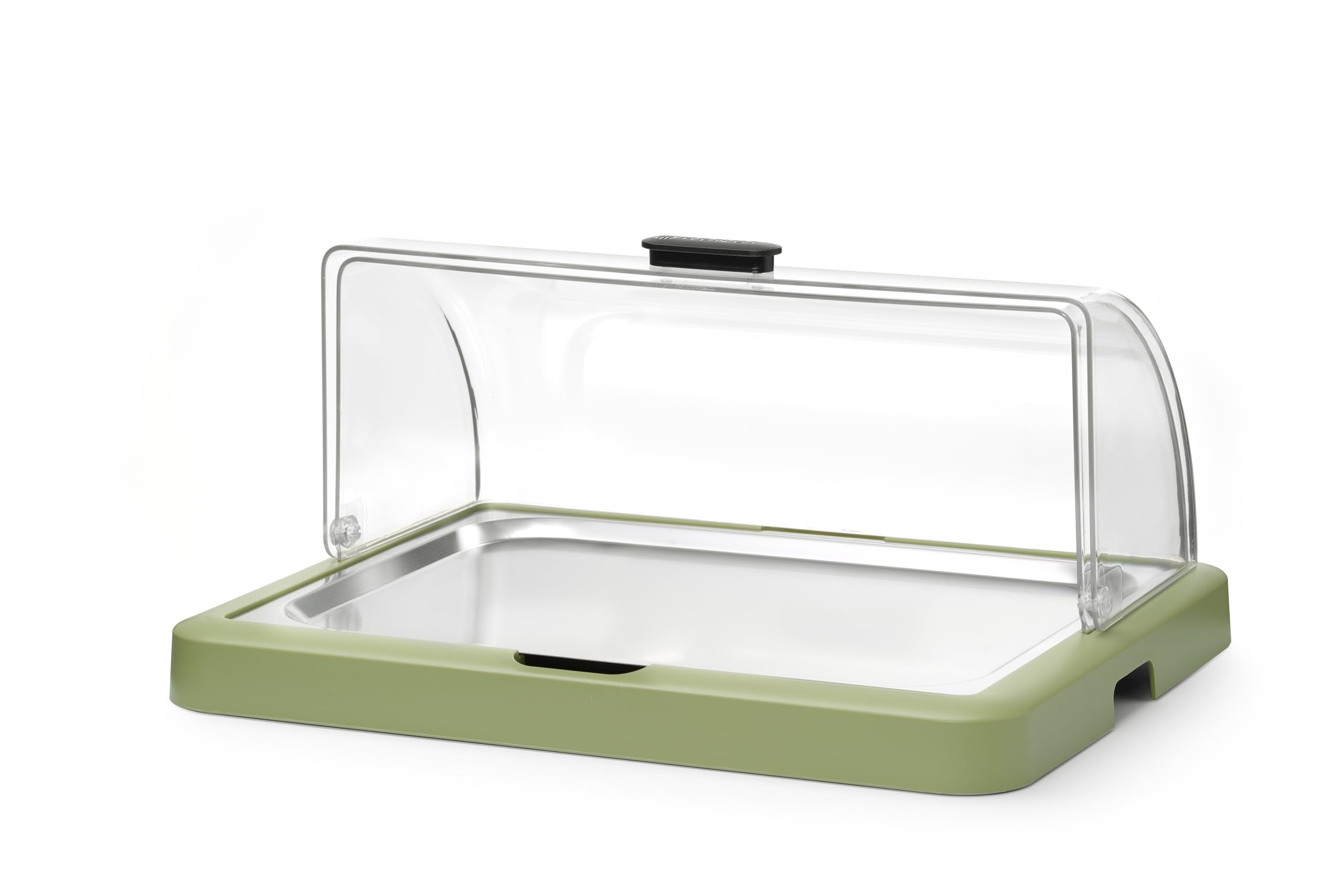 HENDI Buffet-Vitrine, UNIQ, einzeln, mit Tablett und Kühlelement, grün