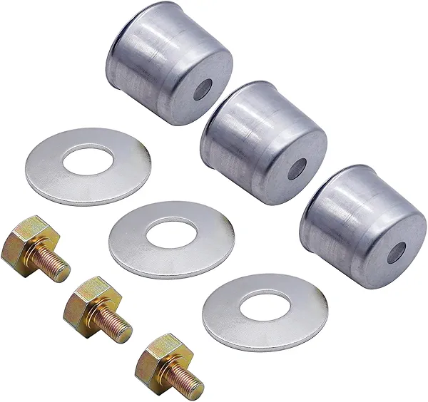 Mower Deck Blade Bolts,Blade Washers & Dust Cap Set K5651-34350 K5651-34352 K5651-34372 K5647-34312Replacement for Kubota ZD326 ZG222 ZG227